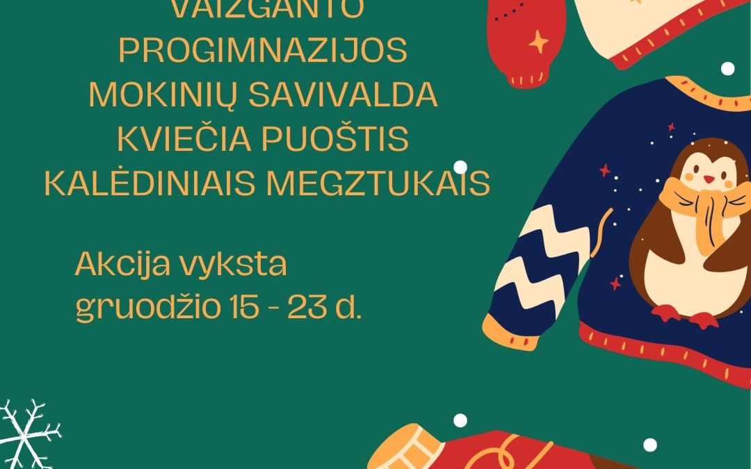 Akcija Kalėdiniai megztukai