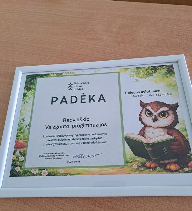 ,,Pelėdos kvietimas: atversk miško paslaptis’’